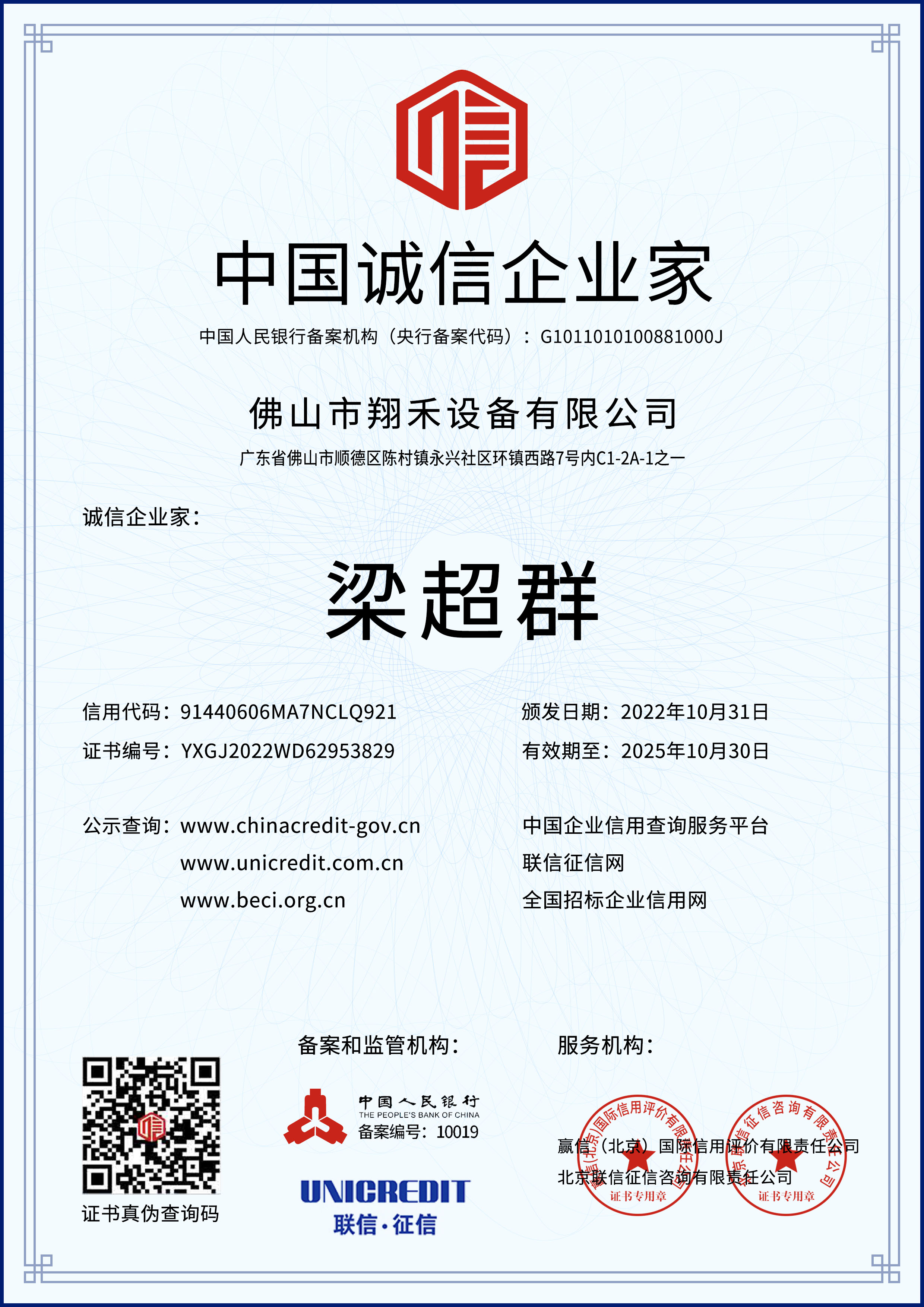 中國誠信企業家